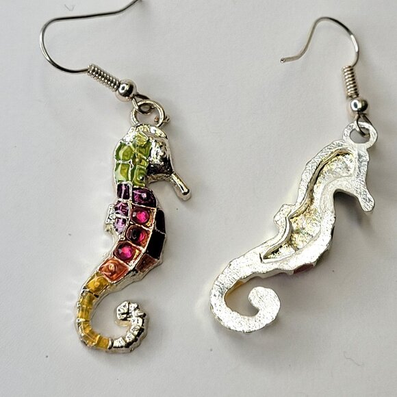 Seahorse Colourful Earrings - Picture 7 of 10